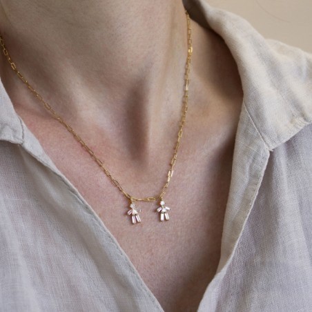 Gargantilha de Prata Esterlina | Menina Menina