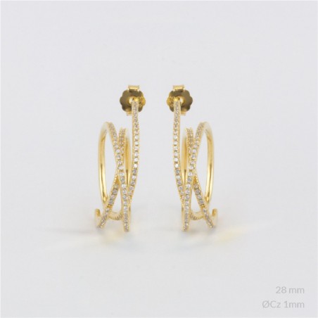 Pendientes de Plata de Ley 