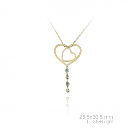 Gargantilha de prata cravejada com zirconias