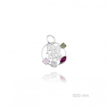 Silver pendants with Cubic...