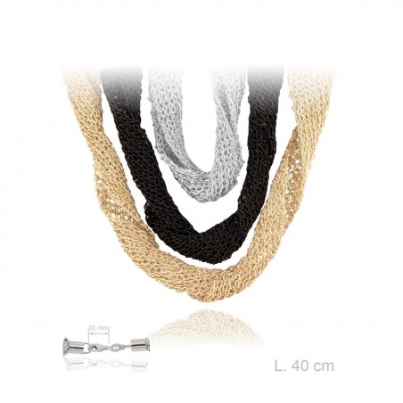 Gargantilla de Multihilo, longitud: 40 cm
