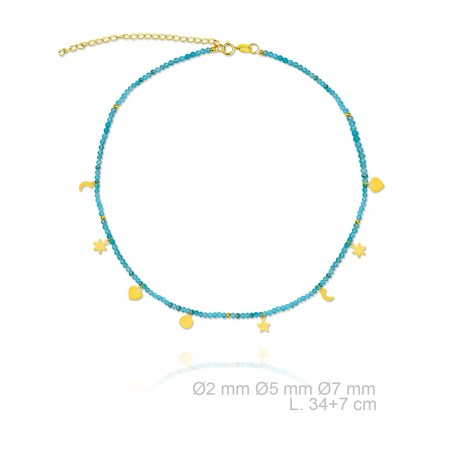 Garg. Turquesa Mix Dorada