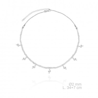 Gargantilla MiniPerlas Serpientes 