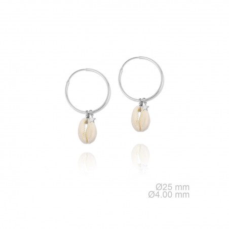 Silver Earrings with Mother of Pearls