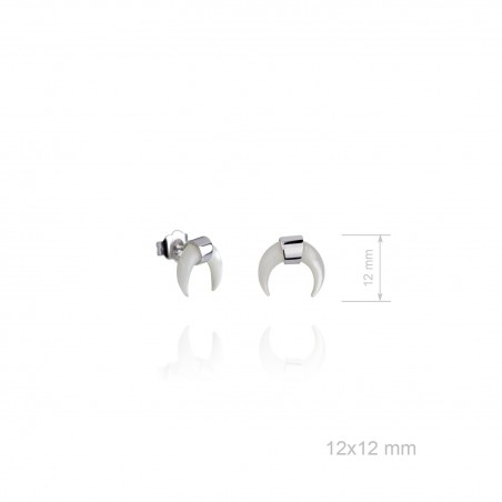 Brincos de Prata Esterlina e Nácar (Madrepérola)