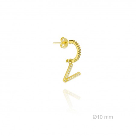 Boucles d'oreilles en Argent | V