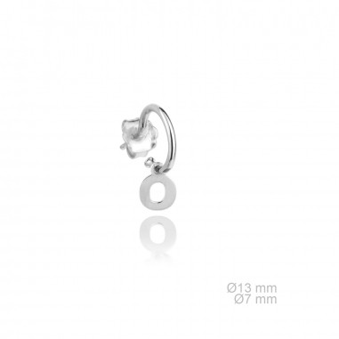 Pendientes Inicial Lisa "O"