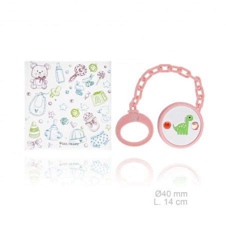 Chupeta em Prata Esterlina com clipe de resina