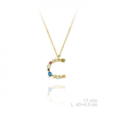 Garg. Inicial cir.color NAME "C" Dorada