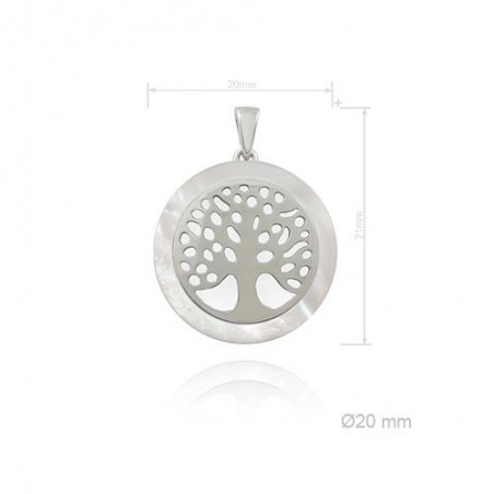 Pingente de Prata Esterlina e Nácar (Madrepérola)