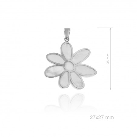 Pingente de Prata Esterlina e Nácar (Madrepérola)